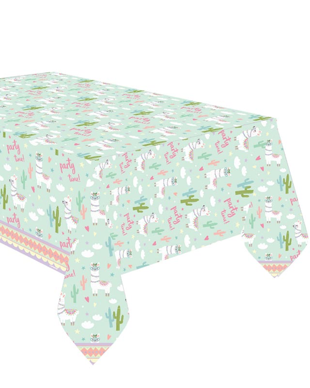 Llama Plastic Table Cover - 1.8m x 1.2m