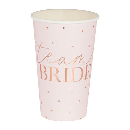 Rose Gold Team Bride Cups - 473ml (8pk)