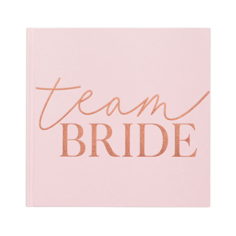 Pink Velvet Team Bride Guest Book