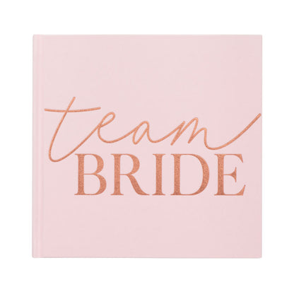 Pink Velvet Team Bride Guest Book