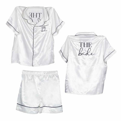 White The Bride Pyjama Set - Adult Costume