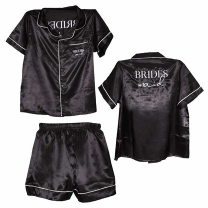 Black Bridesmaid Pyjama Set - Adult Costume