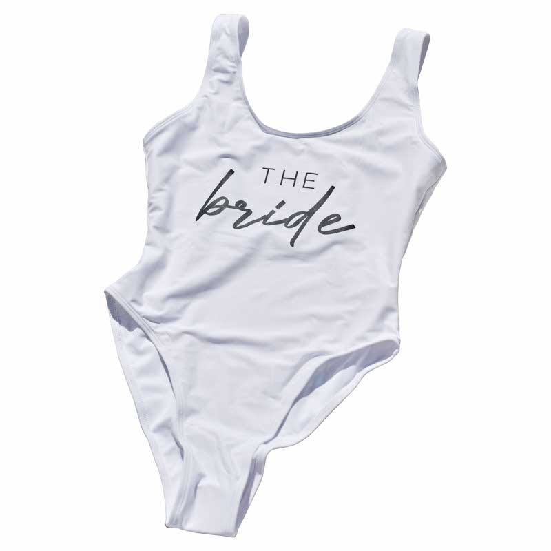 The Bride White Swimsuit - Adult Costume