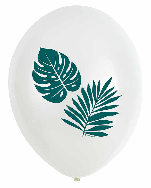 Tropical Palms Balloons - 11" Latex (6pk)