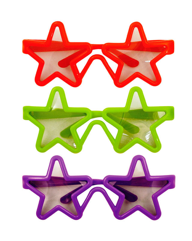 Star Shaped Glasses - Assorted