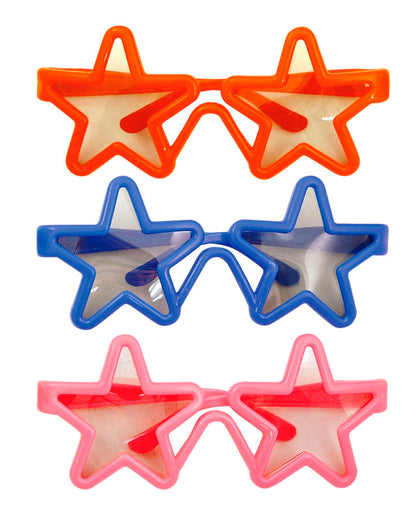 Star Shaped Glasses - Assorted
