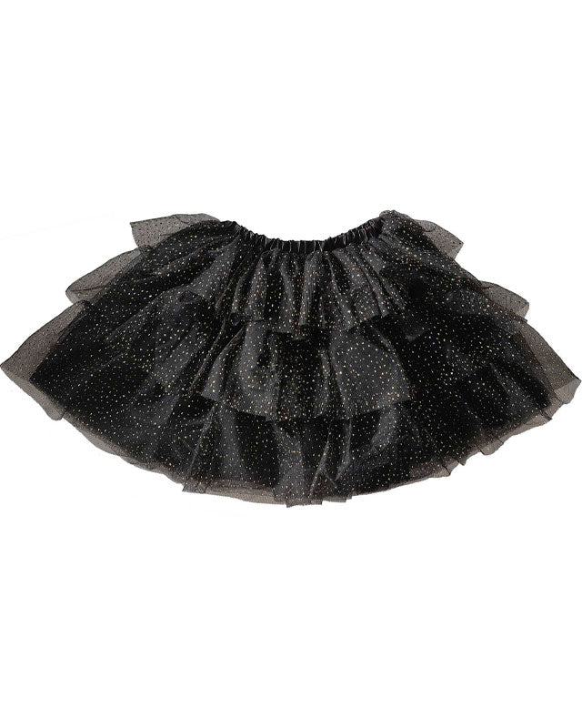 Sparkle Black & Gold Tiered Tutu - 5-7 Years