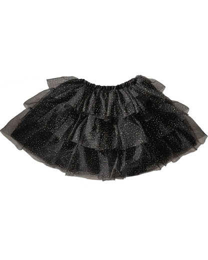 Sparkle Black & Gold Tiered Tutu - 5-7 Years