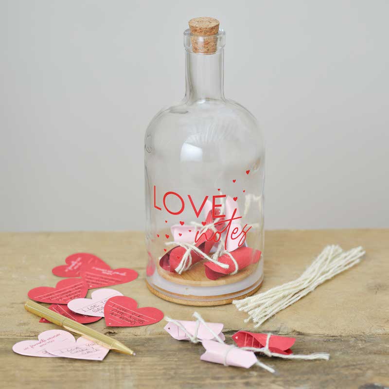Message in a Bottle Love Notes Valentines Gift - 23cm – product image 1