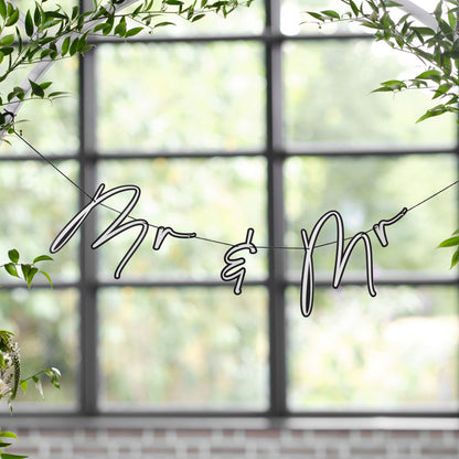 Customisable Mr & Mrs Paper Bunting  - 2m