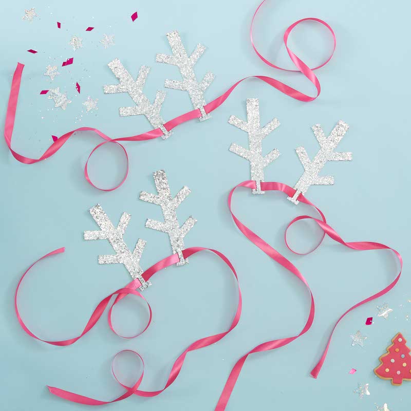 Glitter Antlers Headbands (5pk) – product image 2
