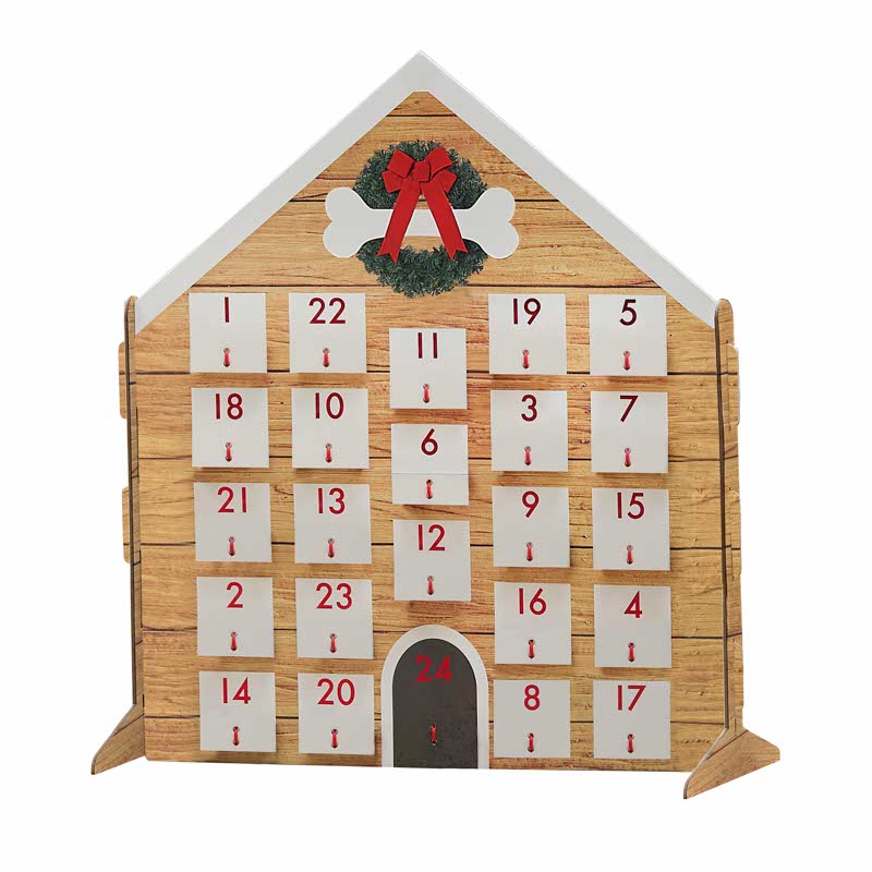 Dog Kennel Fill Your Own Advent Calendar - 45cm
