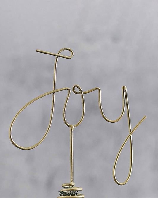 Metal Joy Tree Topper