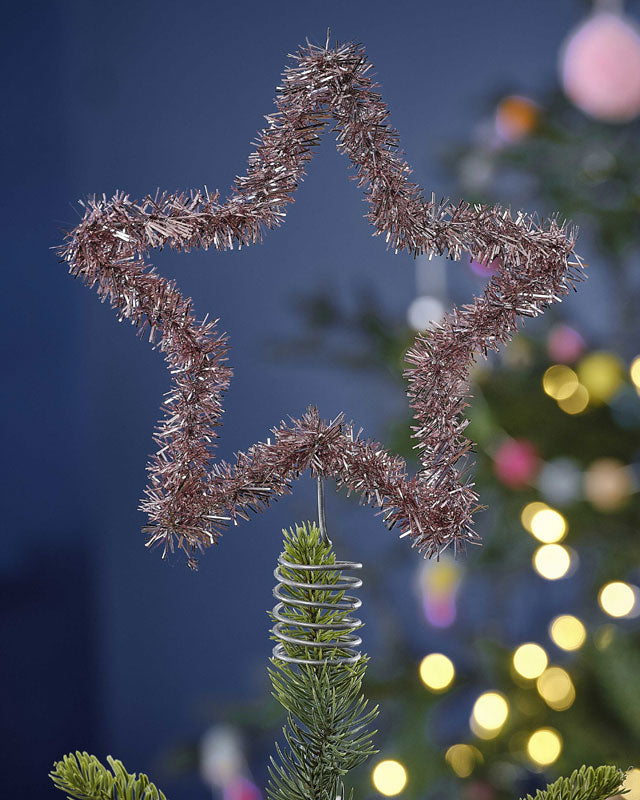 Tinsel Star Tree Topper