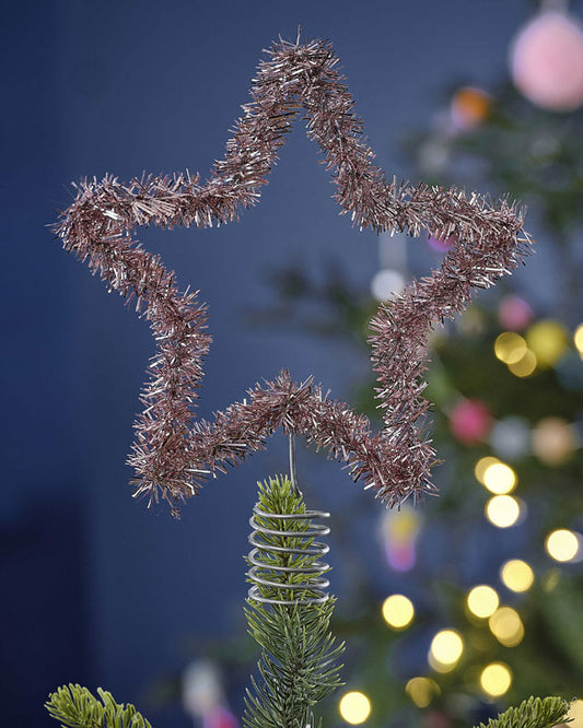 Tinsel Star Tree Topper