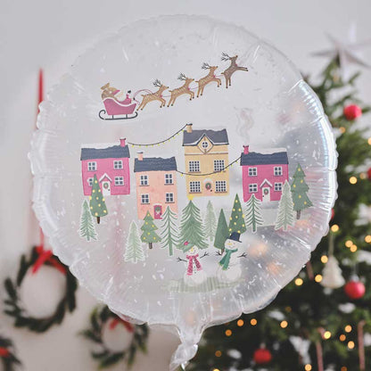Snowglobe Balloon - 22" Foil