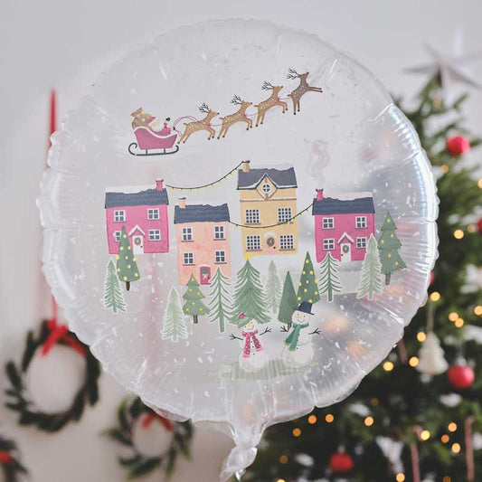 Snowglobe Balloon - 22" Foil