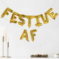 Gold Festive AF Balloon Bunting - 16" Foil – product image 1