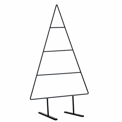 Black Metal Christmas Tree Alternative Decoration