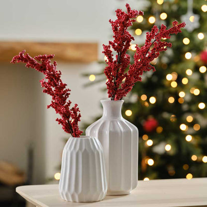 Red Berry Stems Christmas Foliage - 75cm (5pk)