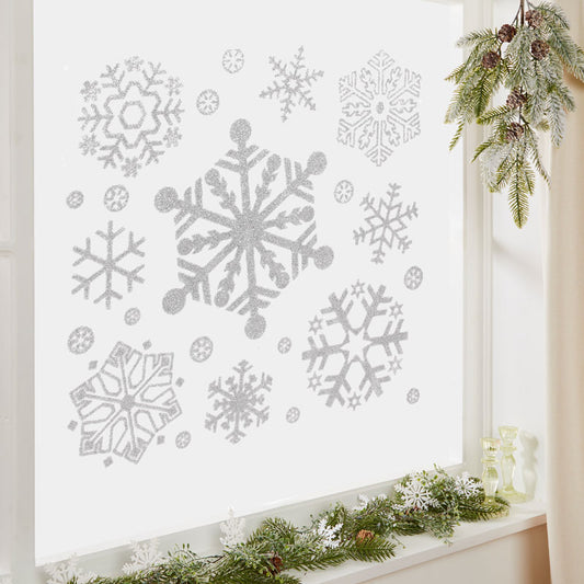 Glitter Window Stickers - Assorted
