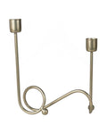 Metal Swirl Dinner Candle Holder