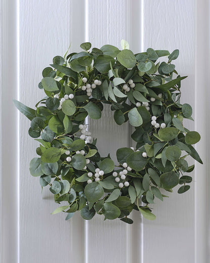 Wreath - Eucalyptus and White Berries