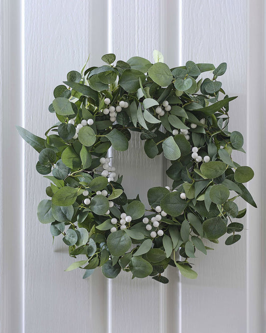 Wreath - Eucalyptus and White Berries
