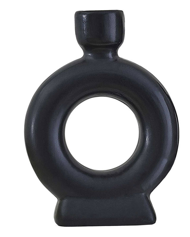 Round Ceramic Dinner Candle Holders (2pk)