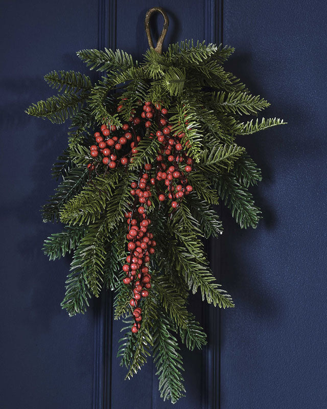 Foliage With Red Berry Swag – product image 1
