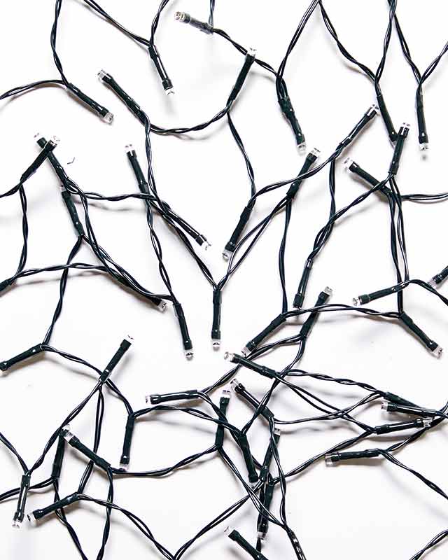 200 Warm White Outdoor LED Lights - Battery Operated