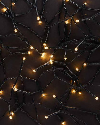 200 Warm White Outdoor LED Lights - Battery Operated