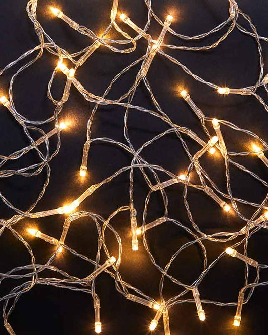 50 Warm White LED Lights - Battery Operated