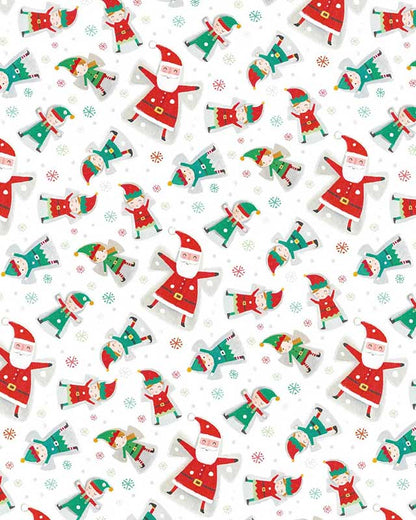 Santa & Elf Christmas Gift Wrap - 8m