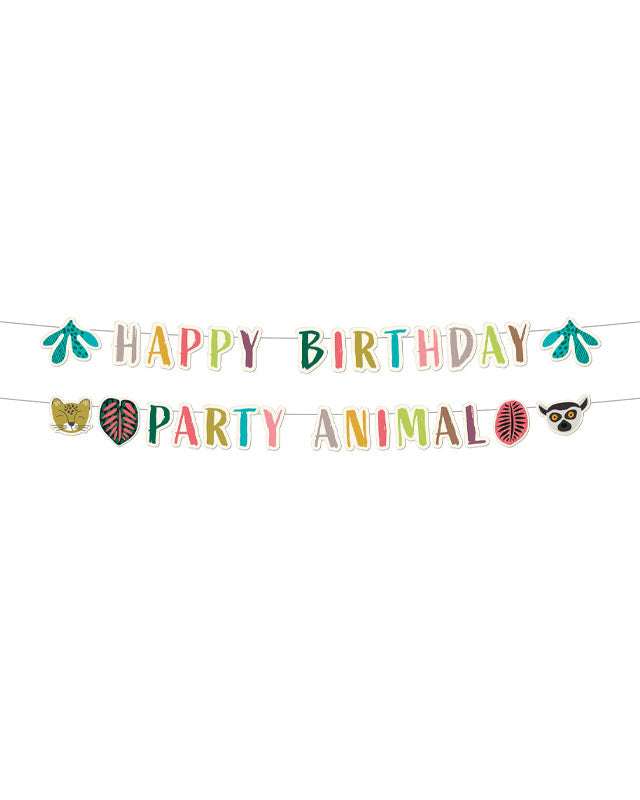 Zoo Party Paper Letter Banners - 1.5m (2pk)