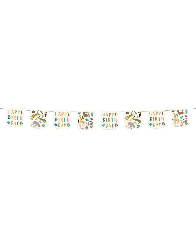 Zoo Party Paper Bunting - 6m