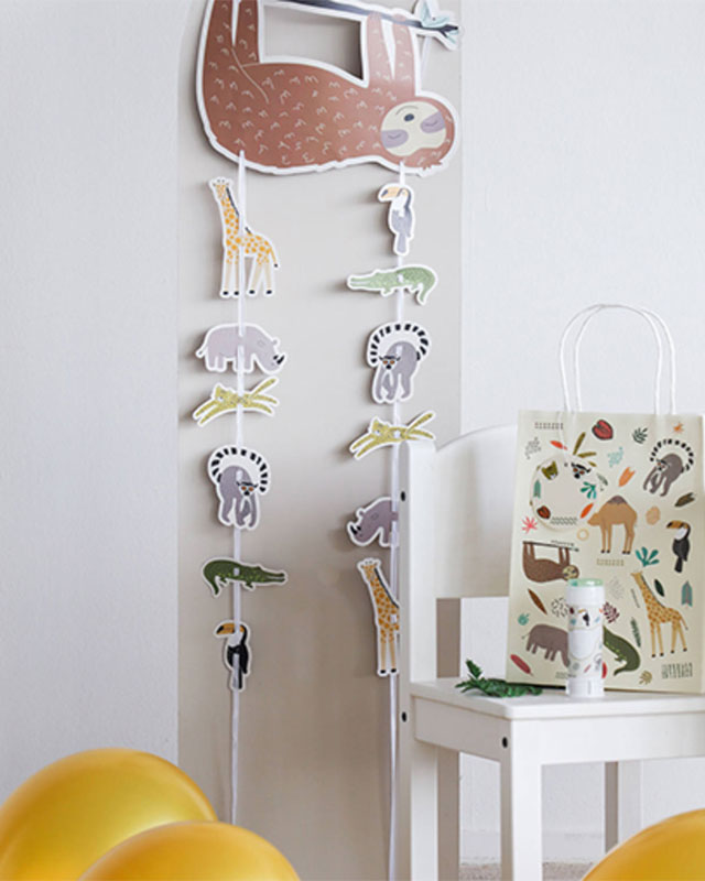 Zoo Party Paper Hanging Decoration - 30cm x 85cm