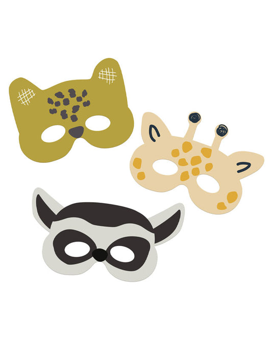Zoo Party Masks (6pk)