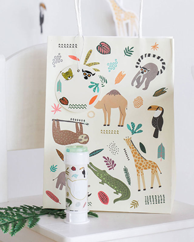 Zoo Party Paper Party Bags (6pk)