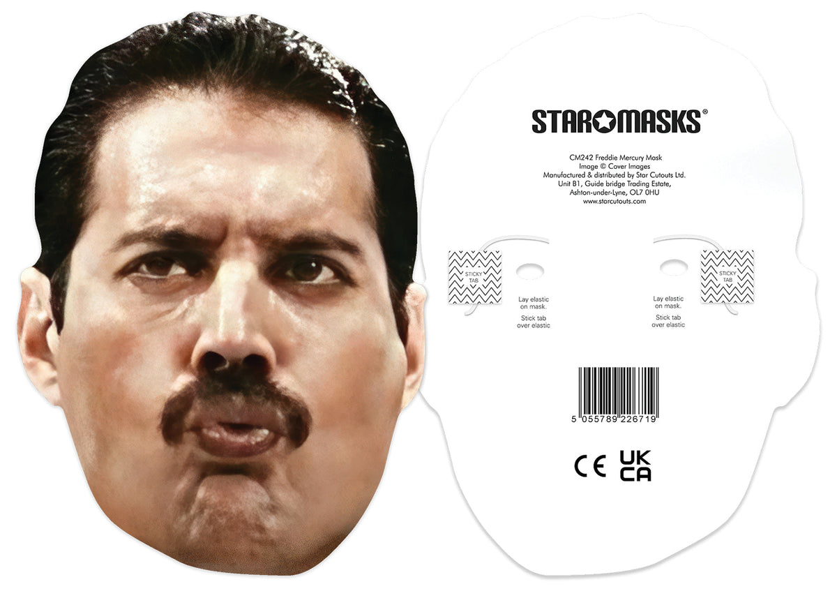 CM242 Freddie Mercury Mask CELEBRITY MASKS Single Face Mask – product image 3