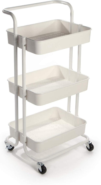 3 Tier Storage Trolley White | M&W	
