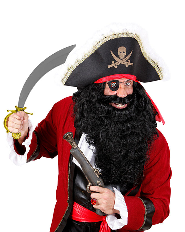 Pirate Sword & Eye Patch - 47 cm