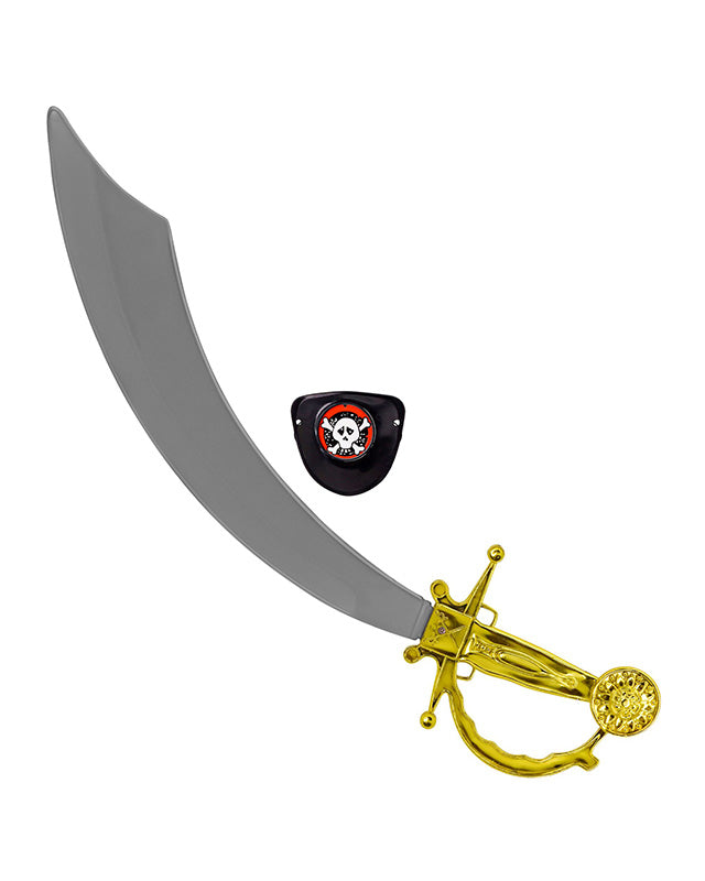 Pirate Sword & Eye Patch - 47 cm