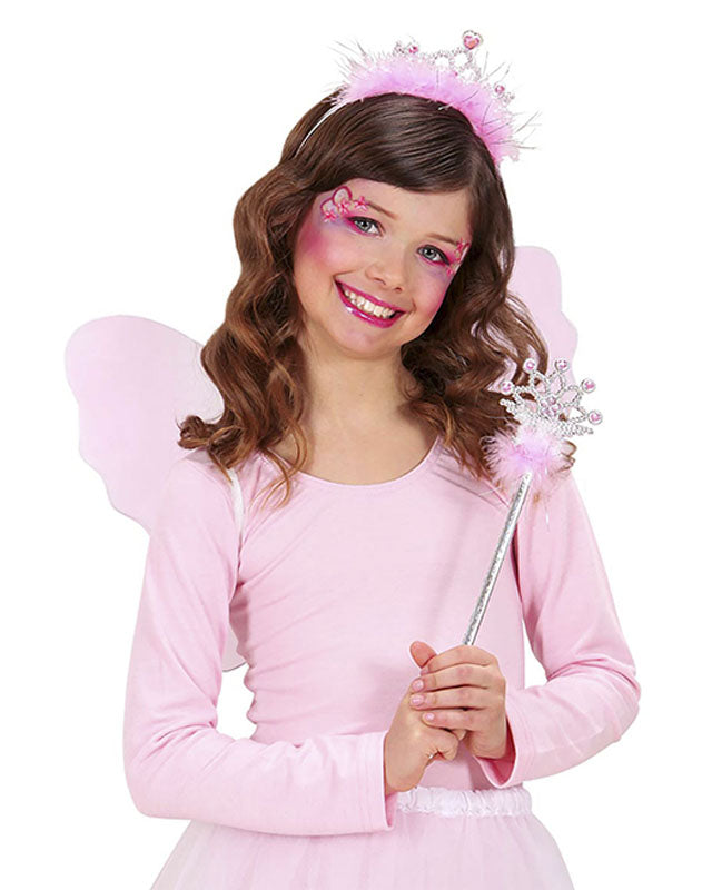 Jewelled Marabou Tiara & Wand