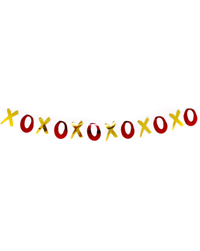 Metallic Hearts & XOXO Banner - 2m (2pk) – product image 2