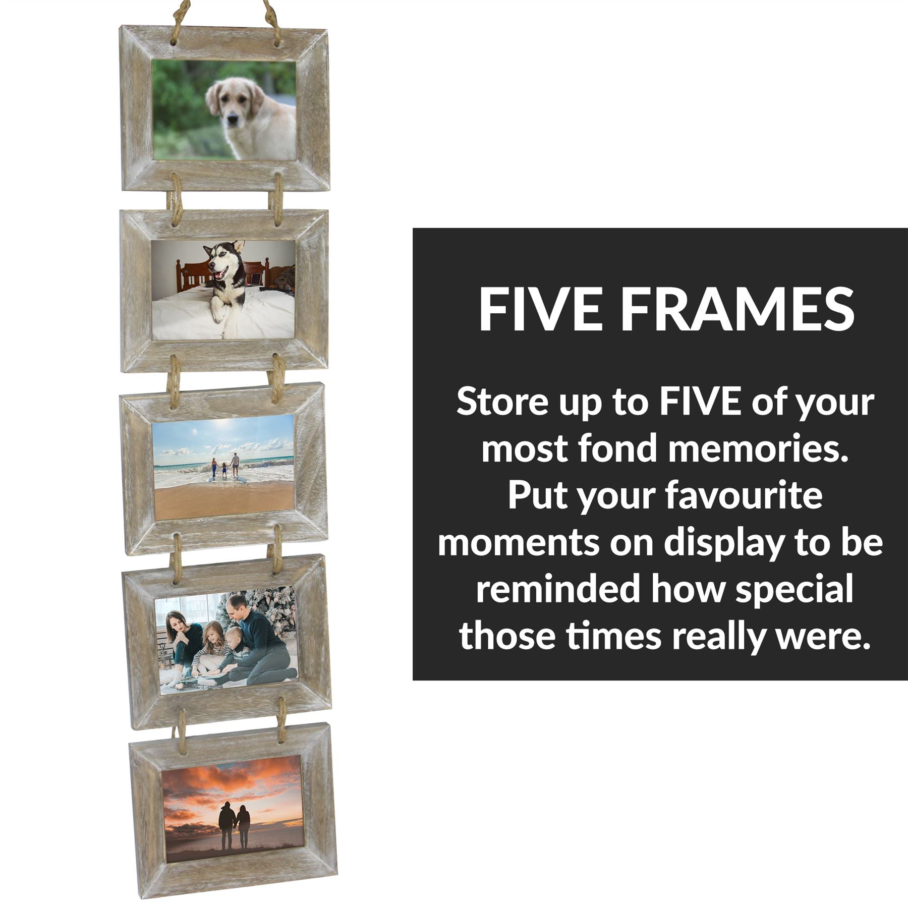 5 Wooden Picture Frame Hanger | M&W	