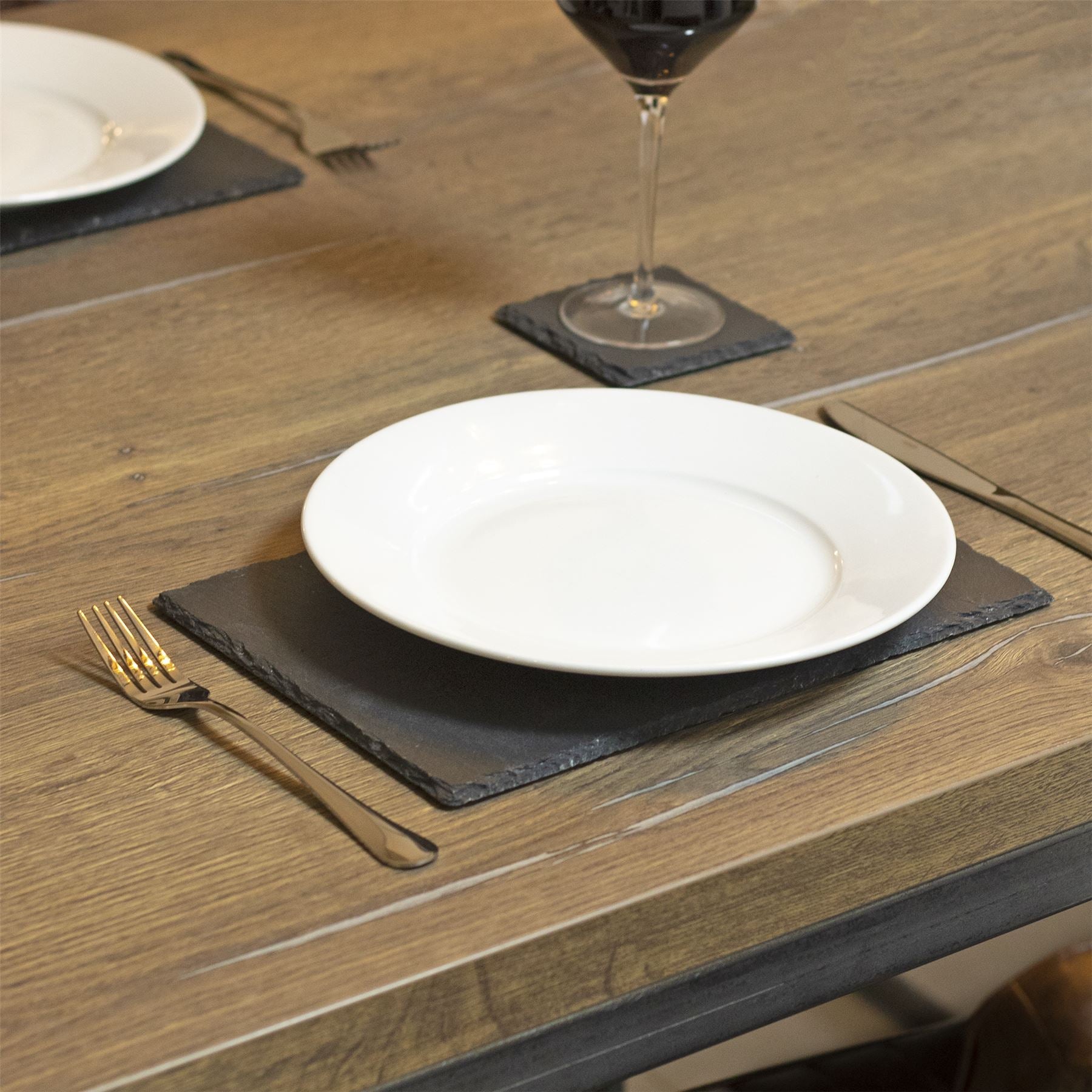 Natural Slate Placemats & Coasters - 16pc | M&W	