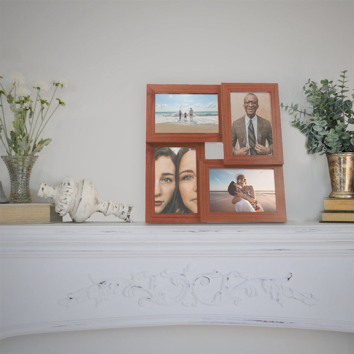 Multi Picture Aperture 6" x 4" Photo Frame Wood | M&W	