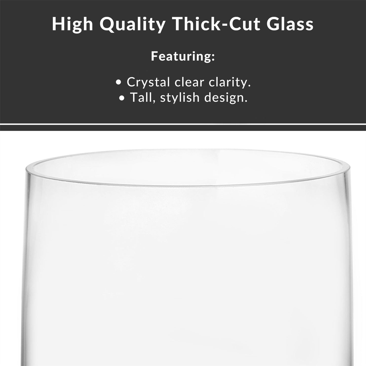 Tall Glass Storm Lantern Candle Holder | M&W	