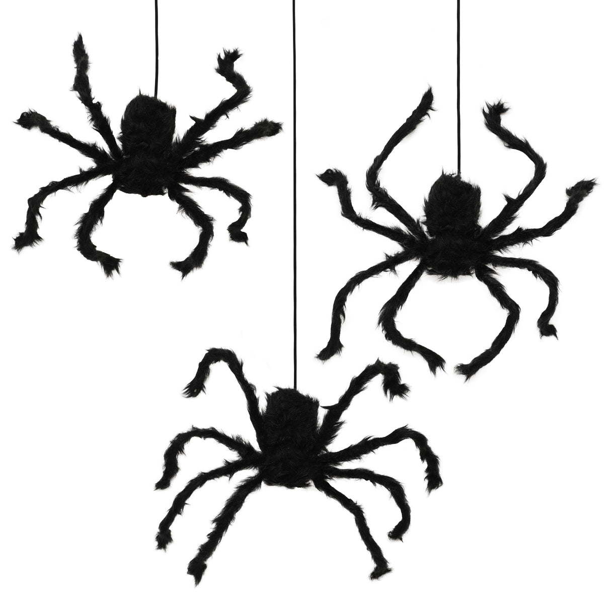Giant Hanging Spiders Decoration (3pk) – product image 2